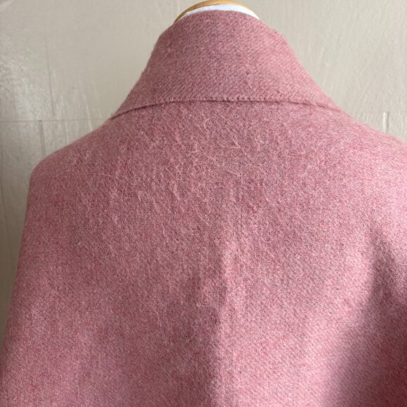 Madewell Cozy Wool Blend Faux-Fur Pocket Cape Scarf Wrap - Picture 11 of 16